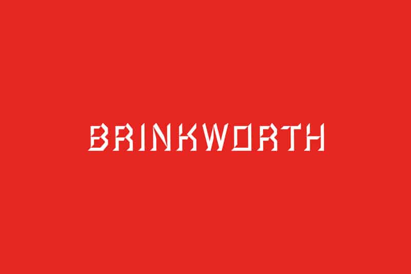 The word brinkworth presented by Contexture Group on a red background.